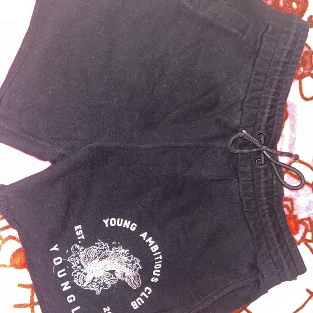 RARE Black Young Ambitious Club Shorts edition special